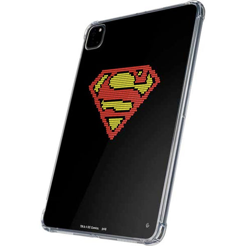 DC Comics Superman Logo Pixels iPad Pro 11in (2024) Clear Case